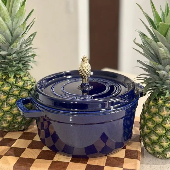 Staub Rare Pineapple Knob – Limited Edition Gold Brass knob is
